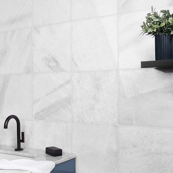 Biarritz White 12x12 Polished Marble Tile