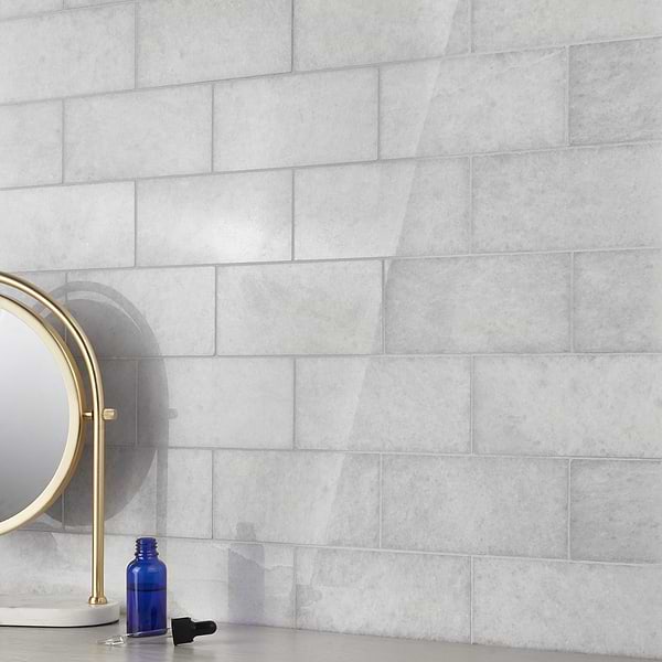 Snow White 3x6 Polished Marble Tile