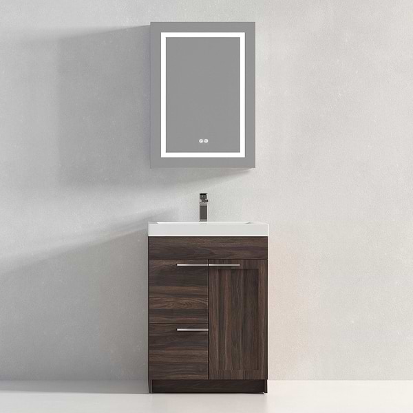Mona 24" Cali Walnut Vanity And Counter