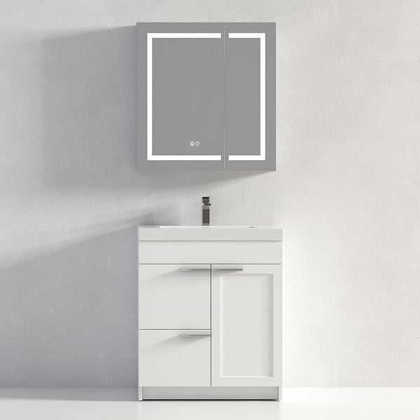Mona 30" White Vanity And Counter