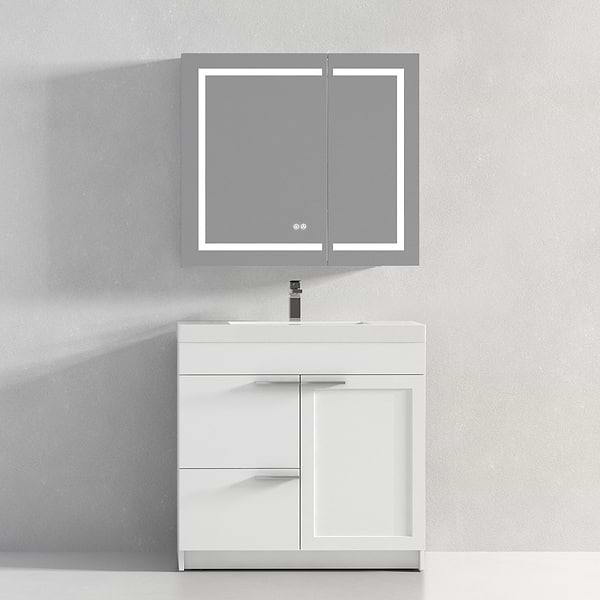 Mona 36" White Vanity And Counter