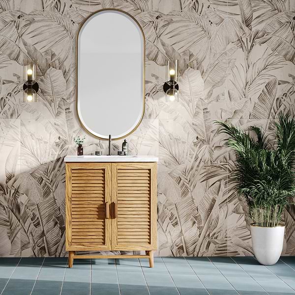 Arteriors Vaquero 19"x36" Antique Brass Oval Mirror