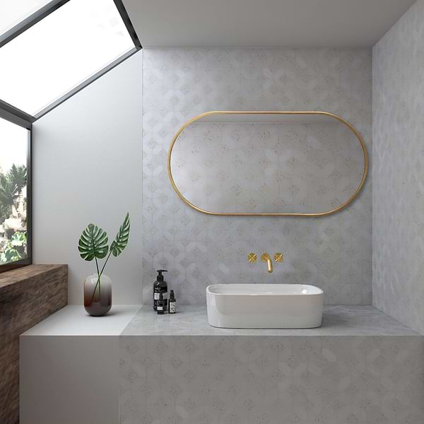 Arteriors Vaquero 19"x36" Antique Brass Oval Mirror
