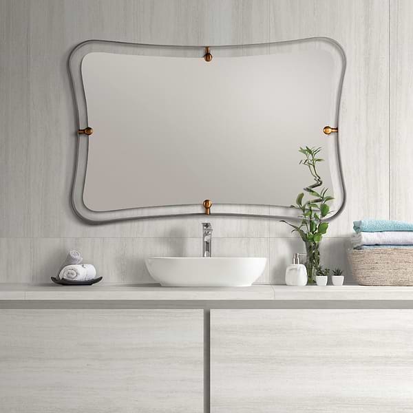 Arteriors Janey 30"x45" Natural Iron Rectangle Mirror