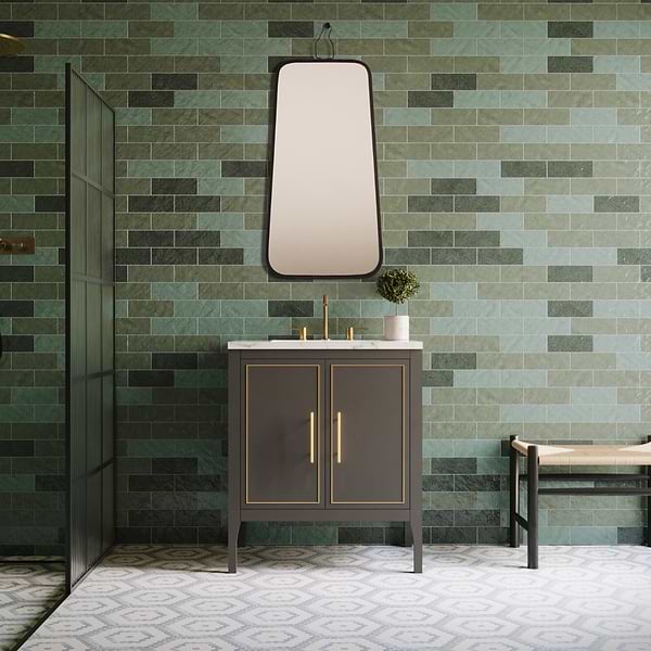 Arteriors Autero 20.5"x43" Burnt Wax Rectangle Mirror