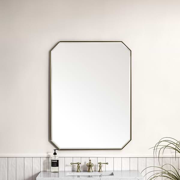 James Martin Vanities Rohe Champagne Brass 30x40" Octagonal Mirror