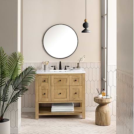 James Martin Vanities Breckenridge Light Natural Oak 36