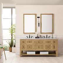 James Martin Vanities Breckenridge Light Natural Oak 72" Double Vanity without Top