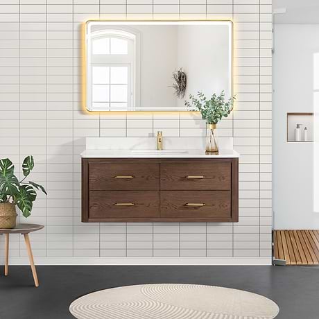 Riven Brown Oak 48