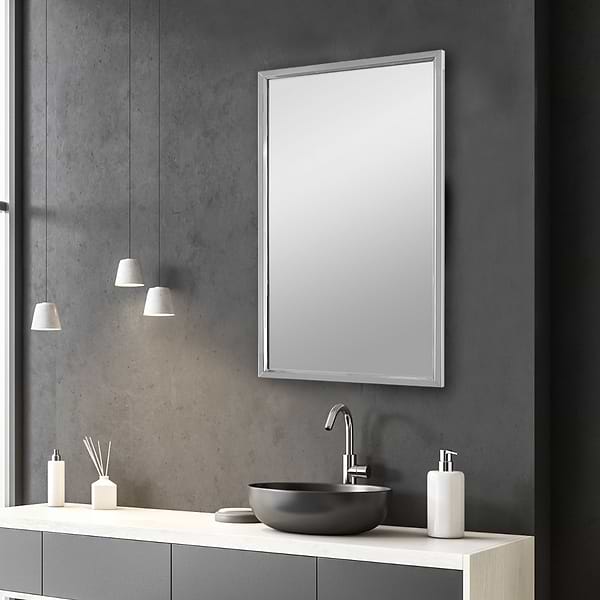 Everyday Twilight Stainless Steel 18x30" Rectangle Mirror