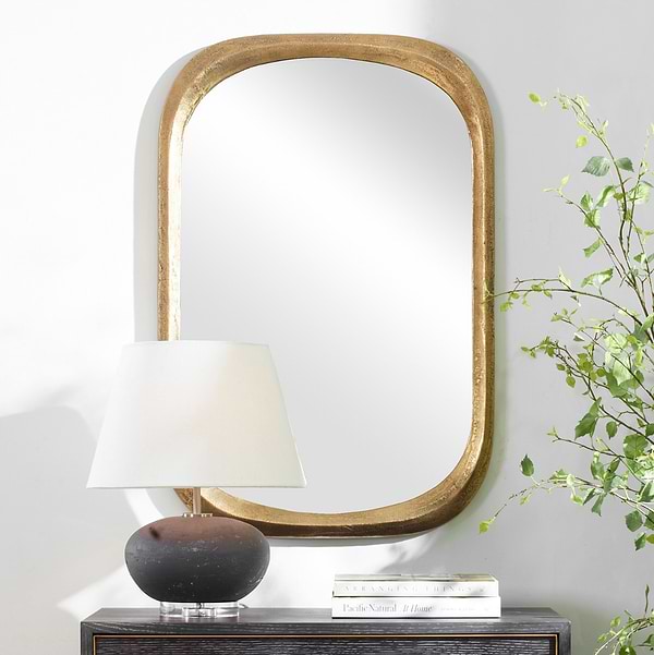 Malcolm Brass 24x37" Rectangle Mirror