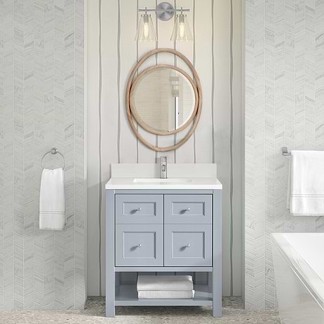 James Martin Vanities Breckenridge Serenity Blue 30