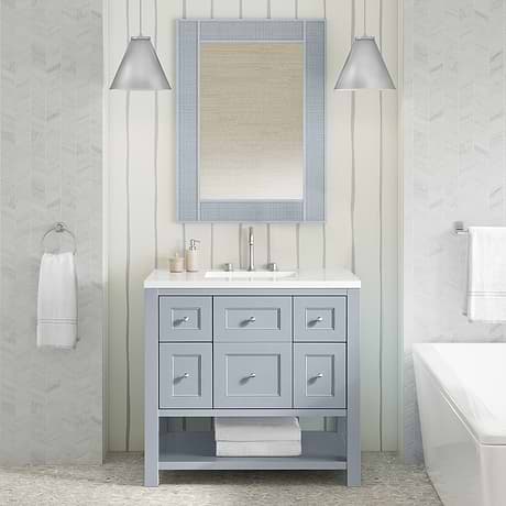 James Martin Vanities Breckenridge Serenity Blue 36