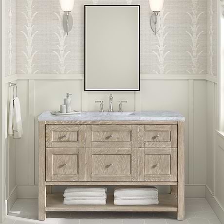 James Martin Vanities Breckenridge Whitewashed Oak 48