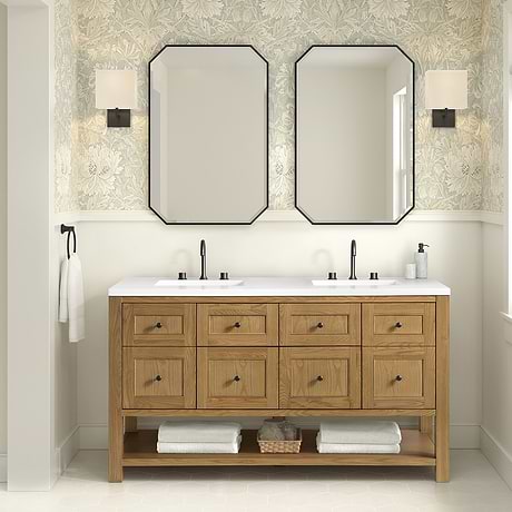 James Martin Vanities Breckenridge Light Natural Oak 60