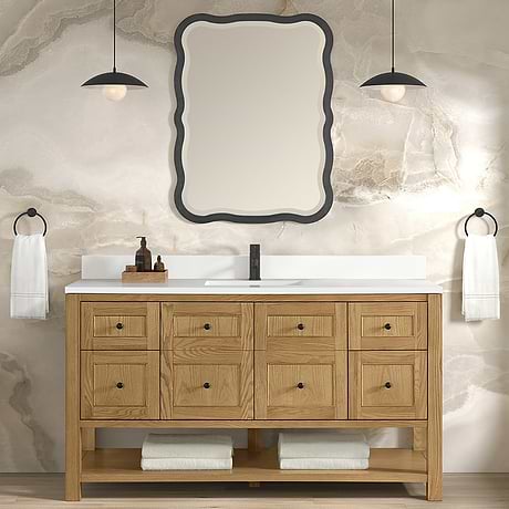 James Martin Vanities Breckenridge Light Natural Oak 60