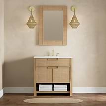 James Martin Vanities Solene Seaside Oak 36" Single Vanity without Top