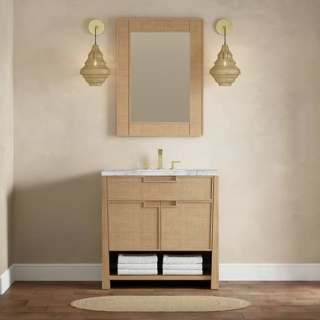 James Martin Vanities Solene Seaside Oak 36