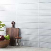 Stacy Garcia ArtBlock Azure Blue 4x16 Fluted Glossy Porcelain Tile