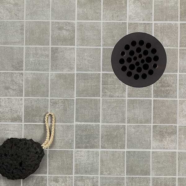 Basic Cement Ash 2x2 Matte Porcelain Mosaic Tile
