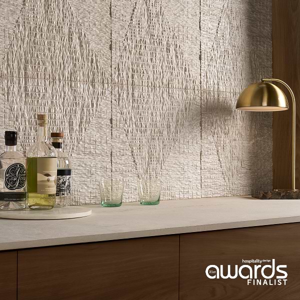 Bansu Carved Cream Botticino Classico 16x16 Textured Honed