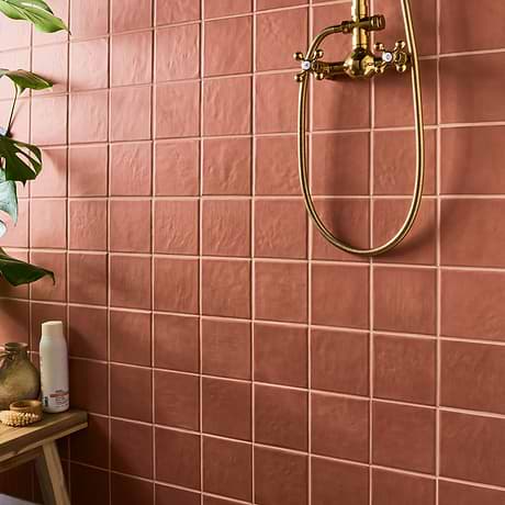 Stacy Garcia Valenova Clay Terracotta 5x5 Matte Ceramic Tile