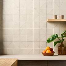Stacy Garcia Valenova Deco Taupe 5x5 Textured Matte Ceramic Tile