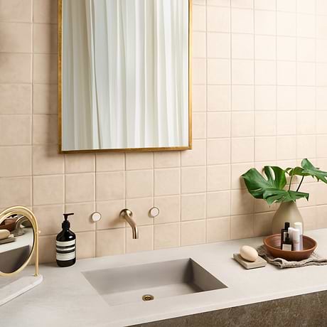 Stacy Garcia Valenova Sand Beige 5x5 Matte Ceramic Tile