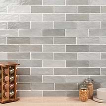 Portmore Gray 3x8 Glazed Ceramic Subway Wall Tile Portmore Gray 3x8 Glazed Ceramic Subway Wall Tile