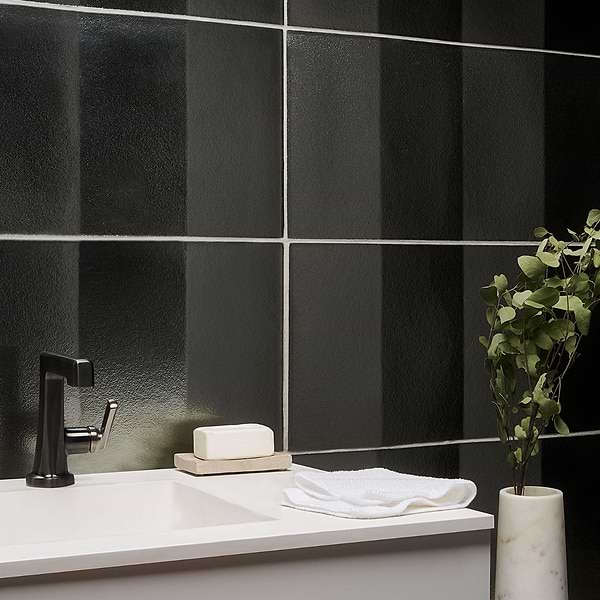 Requiem Platinum 3D 12x24  Polished Glass Wall Tile