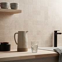 Botticino Extra Light Beige 3x3 Honed Marble Mosaic Tile