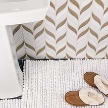 Nabi Sprig Sea Wind Marble & Crackled Glass Tile