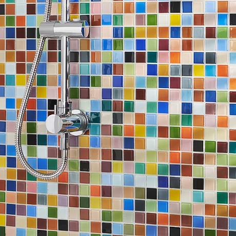 Decorative Glass Tile for Backsplash,Kitchen Wall,Bathroom Wall,Shower Wall,Outdoor Wall,Pool Tile