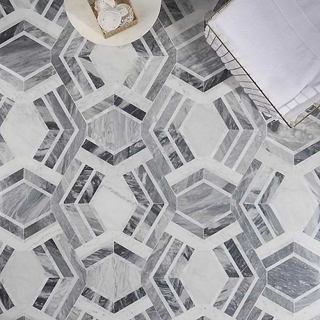 Waterjet Marble Tile for Backsplash,Kitchen Floor,Kitchen Wall,Bathroom Floor,Bathroom Wall,Shower Wall,Shower Floor,Outdoor Wall,Commercial Floor