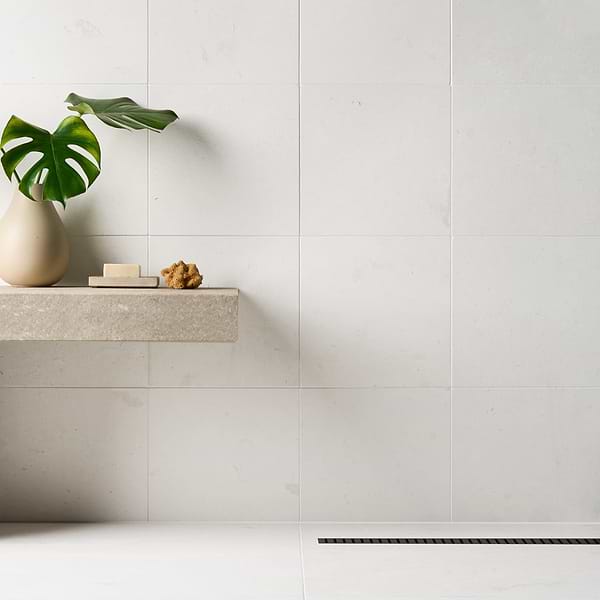 Corinthian White 12x12 Honed Limestone Tile