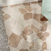 Nature Flagstone Jumbo Komodo Beige Honed Marble Mosaic Tile