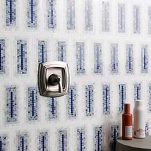 Ako Azul Blue 4x9 Rectangle Marble Micro Mosaic Tile