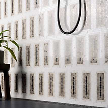 Ako Saint Laurent Brown 4x9 Rectangle Marble Micro Mosaic Tile