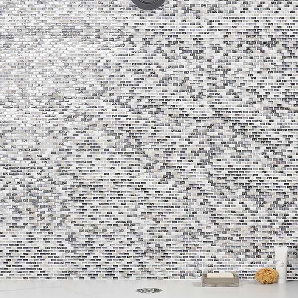 Paragon Moon Jewel Multicolor Mini Brick Marble & Glass Mosaic Tile