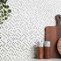Kelli Ellis Soli White 1x1 Marble & Mirror Polished Mosaic Tile