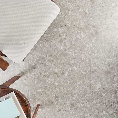 Rizo LVT Gray 12x24 Glue Down Luxury Vinyl Tile 