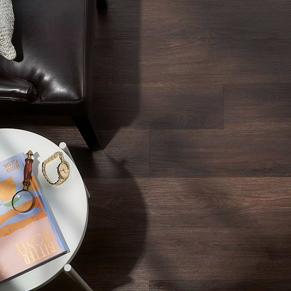 Hudson Espresso Rigid Core Click 6x48 Luxury Vinyl Plank Flooring