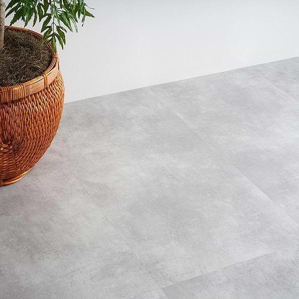 Katone Concreto Silver 18x36 Glue Down Luxury Vinyl Tile
