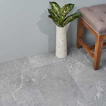 Optoro Chauny Marble Medium Gray 28mil Wear Layer Rigid Core Click 12x24 Luxury Vinyl Tile