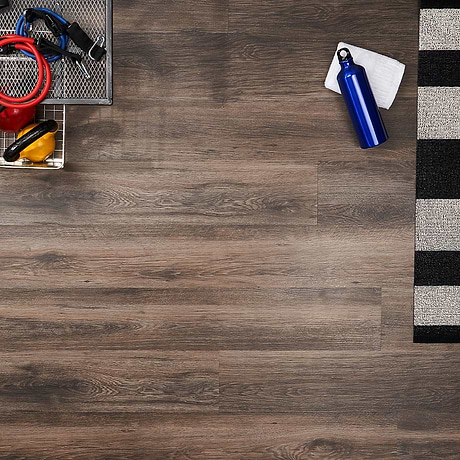 ReNew Lofty Oak Anthracite 12mil Wear Layer Glue Down 6x48 Luxury Vinyl Plank Flooring