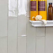 Lancaster Dove Gray 3x12 Polished Ceramic Wall Tile