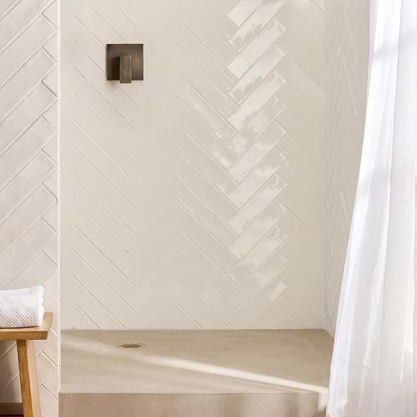 Lancaster Vanilla Cream Ivory 3x12 Polished Ceramic Subway Tile
