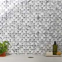 Highland Blossom Marble Polished Mosaic Tile