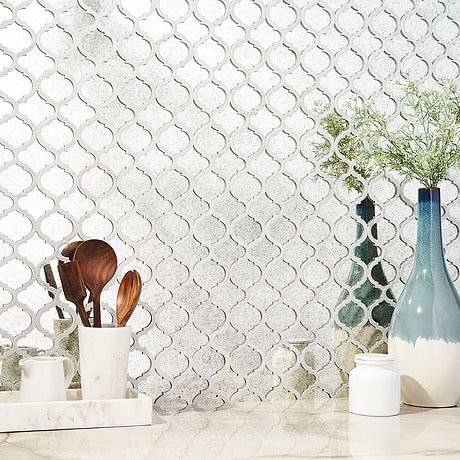 Waterjet Mirror Tile for Backsplash,Kitchen Wall,Bathroom Wall