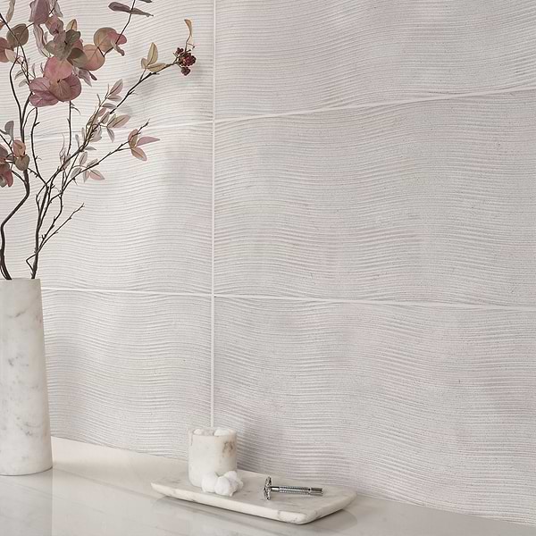 Simena Bamboo Slide Cream Beige 12x24 Textured Limestone Tile